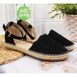 Sandalias mujer eVento alpargatas negras negro 3