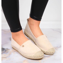 Alpargatas slip on beige para mujer eVento 5