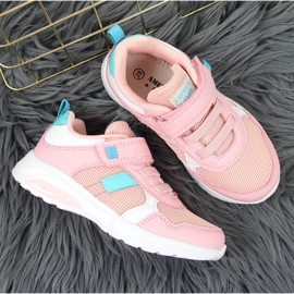 Deportiva niña American Club rosa con velcros rosado 4