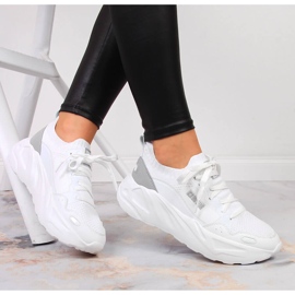 Deportivas mujer plataforma blancas Big Star JJ274604 blanco 4