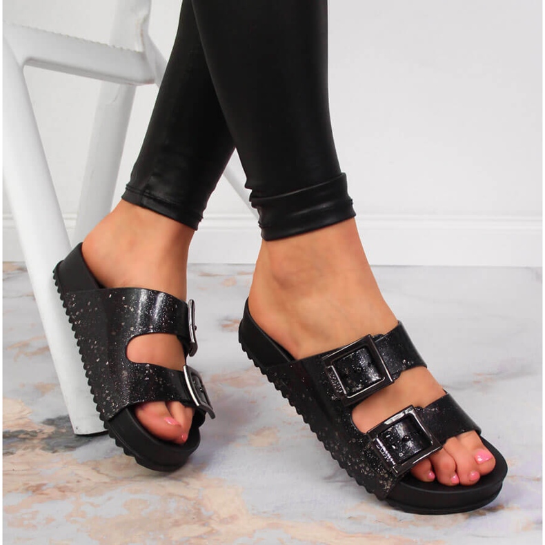 Pantuflas de goma mujer Zaxy negras HH285158 negro 1