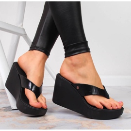 Black Zaxy HH285292 chanclas cuña goma negra negro 5