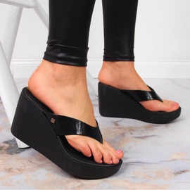 Black Zaxy HH285292 chanclas cuña goma negra negro 6
