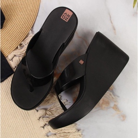Black Zaxy HH285292 chanclas cuña goma negra negro 3