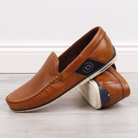 Mocasines marrones de piel para hombre Bugatti JJ153094 marrón 2