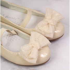 S.Barski Bailarinas de niña con elástico beige S. Barski 4