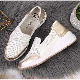 Zapatos cuña de piel, blanco Filippo 5