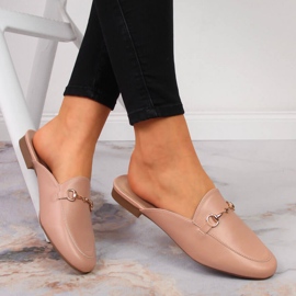 Pantuflas de casa para mujer con adorno Vinceza rosa rosado 1