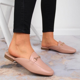 Pantuflas de casa para mujer con adorno Vinceza rosa rosado 5