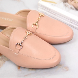 Pantuflas de casa para mujer con adorno Vinceza rosa rosado 3