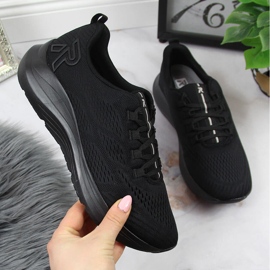 Negro Rieker 42103-01 zapatillas deportivas de mujer 3