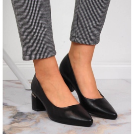 Zapatos de tacón sobre poste decorativo en Jezzi negro 6