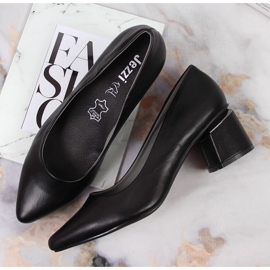 Zapatos de tacón sobre poste decorativo en Jezzi negro 3