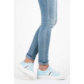 Kylie zapatillas amor y paz azul 2