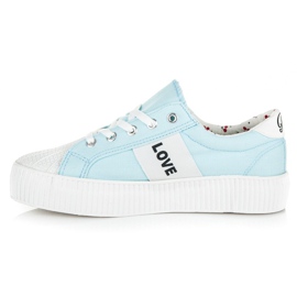 Kylie zapatillas amor y paz azul 4