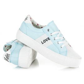 Kylie zapatillas amor y paz azul 5
