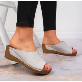 Babuchas mujer cuña Inblu beige 5