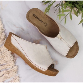 Babuchas mujer cuña Inblu beige 3