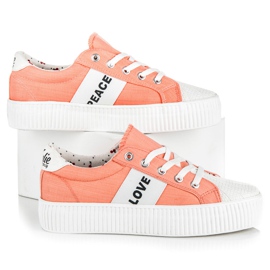 Kylie zapatillas amor y paz naranja 5