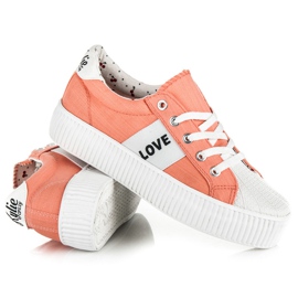 Kylie zapatillas amor y paz naranja 4
