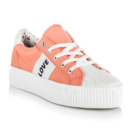 Kylie zapatillas amor y paz naranja 2