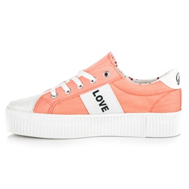 Kylie zapatillas amor y paz naranja 3