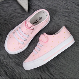 Deportivas atletico de tejido estrella rosa rosado 4
