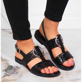 Sandalias negras de mujer Jezzi negro 6