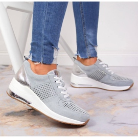 Zapatos cuña mujer azul Jezzi 5