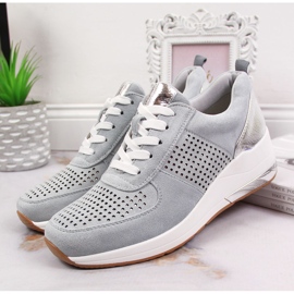 Zapatos cuña mujer azul Jezzi 3