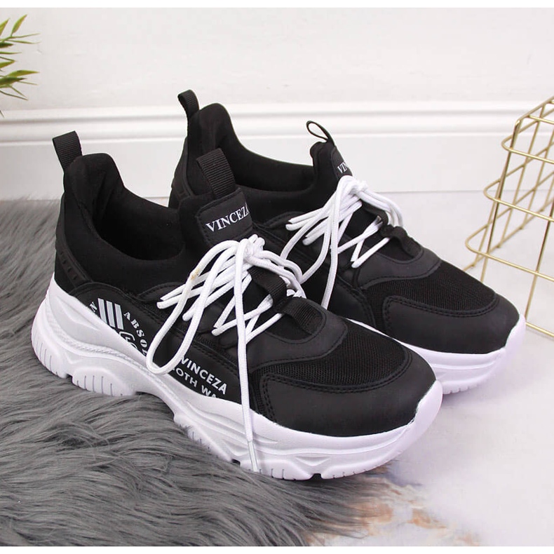 Deportivas mujer Vinceza negras negro 2