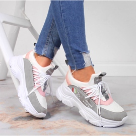 Deportivas mujer Vinceza blancas blanco multicolor 3