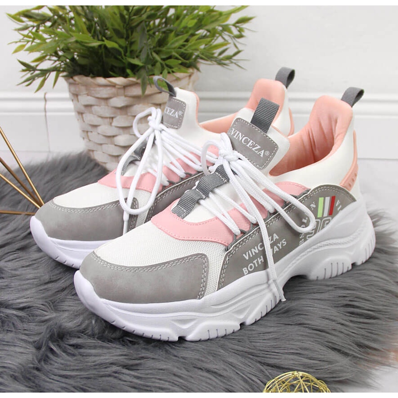 Deportivas mujer Vinceza blancas blanco multicolor 2