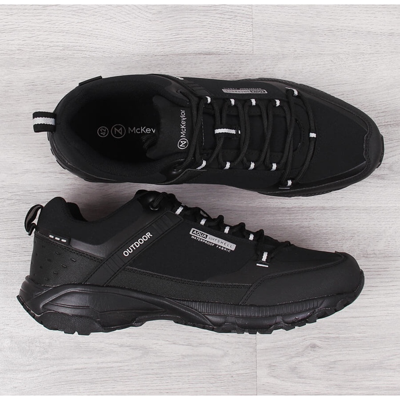 Zapatos de trekking impermeables de hombre McKeylor negros 2
