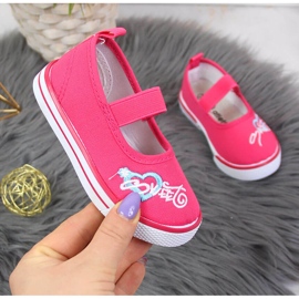 Atletico Bailarinas de niña con elástico rosa Atlético rosado 1