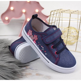 Zapatillas atletico azul marino para niña 3
