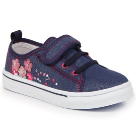 Zapatillas atletico azul marino para niña 5