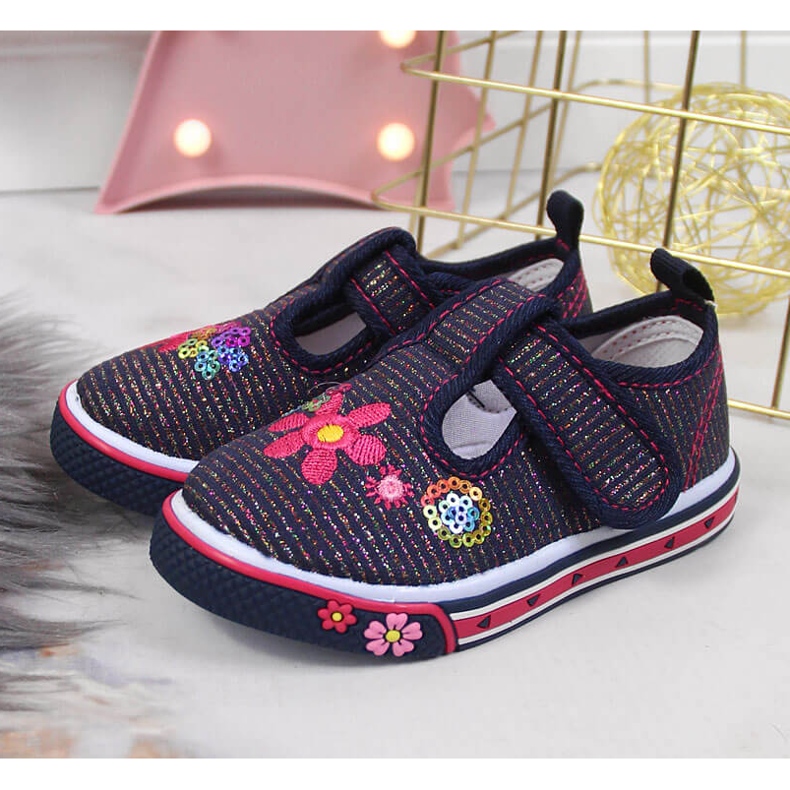 Zapatillas atletico azul marino para niña 2