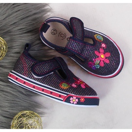 Zapatillas atletico azul marino para niña 3