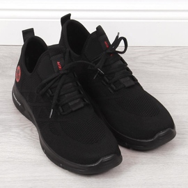 Deportivas hombre malla negra Rieker B7376-00 negro 2