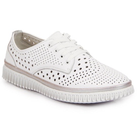 Zapatos mujer Artiker piel calada blanca blanco 6