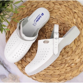 Zapatillas de estar por casa sanitarias Inblu blancas blanco 6