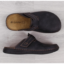 Zapatillas de estar por casa para hombre Inblu negras negro 4