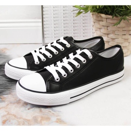 Deportivas bajas Atletico ecopiel negras negro 2
