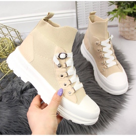 Atletico Zapatillas altas para mujer beige Atlético 1