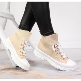 Atletico Zapatillas altas para mujer beige Atlético 4
