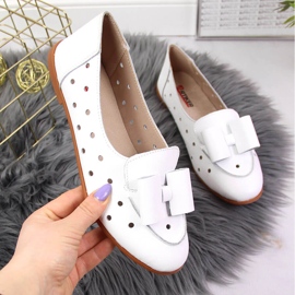 Zapatos mujer Artiker piel calada blanca blanco 4