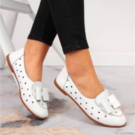 Zapatos mujer Artiker piel calada blanca blanco 1