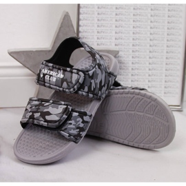 Sandalias niño espuma gris con velcro American Club 4