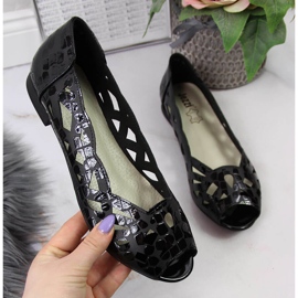 Bailarinas mujer caladas negras Zapatos Jezzi negro 1 Bailarinas mujer caladas negras Zapatos Jezzi negro 1